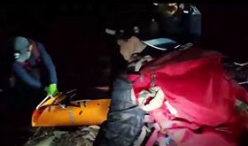 小年夜攀東卯山　台中女慘摔成熊貓眼(圖/翻攝畫面)
