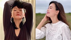 小S祝福林志玲生寶寶，並曬出疑似激凸的性感照比美。（圖／翻攝自小S臉書）