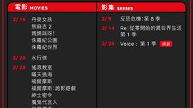 Netflix2月上架下架片單。（圖／翻攝自Netflix臉書）