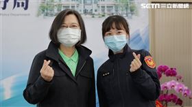 蔡英文春節慰勉：臺南市警察局歸仁分局（圖／總統府提供）