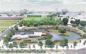 位於台中東區的三井LaLaport購物中心，力拚年底開幕。（圖／翻攝畫面）