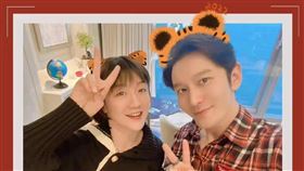 黃曉明、陳夢。（翻攝自微博