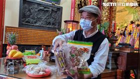 廖大乙，初九拜天公，供奉水果  圖/廖大乙提供