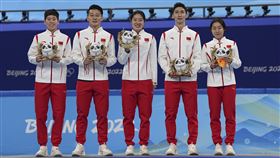中國短道速滑混合接力驚險晉級 奪北京冬奧首金（圖／美聯社／達志影像）