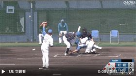 王柏融火腿春訓。（圖／翻攝自火腿推特）