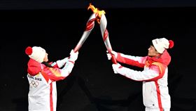 北京冬奧火炬手（圖／美聯社／達志影像）