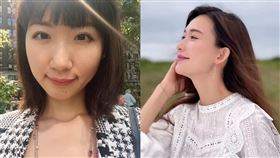 廣告小妹、林志玲（圖／翻攝自廣告小妹、林志玲臉書）