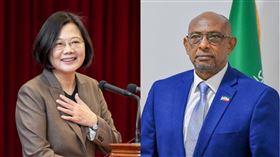 蔡英文、索馬利蘭共和國外交暨國際合作部長瑞格薩（組合圖／翻攝自蔡英文、索馬利蘭外交部臉書）
