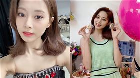  TWICE台灣成員周子瑜的新髮型「鎖骨髮」更凸顯她的精緻五官。（圖／翻攝自IG／twicetagram）