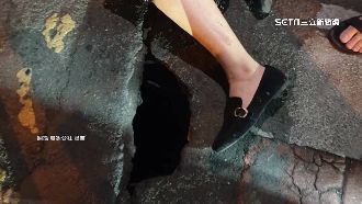 跌進夜市溝蓋坑洞　遊客腿擦傷擬求償