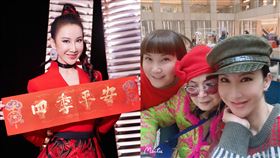 李玟高齡83歲母親遭到野豬攻擊。微博