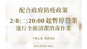 義大購物中心2/8 2000閉館清消（圖／翻攝自義大世界購物廣場官網）