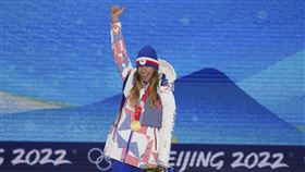 捷克女將萊德茨卡（Ester Ledecka）（圖／美聯社／達志影像）