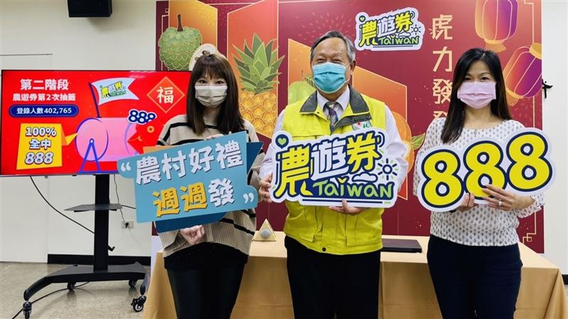 40萬張農遊券人人有獎　23日再抽