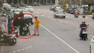 警助尋獲機車　男下秒車禍爆口角