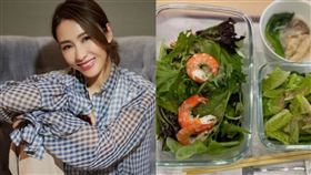 香港菜價飆漲/黎姿PO午餐照，網友：好多菜好羨慕。IG