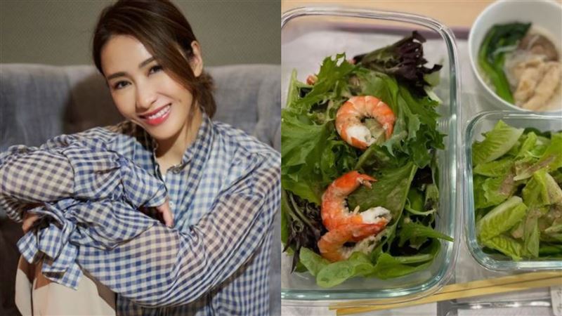 菜價飆漲！黎姿「午餐綠油油」惹羨慕