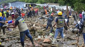 哥倫比亞,下大雨,土石流
（圖／美聯社／達志影像）