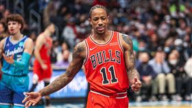 ▲德羅森（DeMar DeRozan）進帳36分，連4場比賽攻下30分。（圖／翻攝自公牛推特）