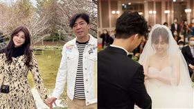 梁赫群與老婆Stacey、吳姍儒（圖／容易文創提供、翻攝自Stacey臉書）