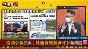 台灣韜略策進協會副理事長張宇韶在《94要客訴》表示，台索友好可幫忙監視中國擴張