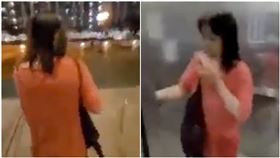 女星出門「不戴口罩」被拍怒揍攝影者！3分鐘失控影片瘋傳（圖／翻攝自小凡好攝微博）