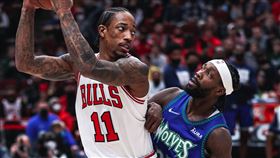 ▲德羅森（DeMar DeRozan）連5場得分破30分。（圖／翻攝自公牛推特）