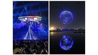 台北飛船主燈曝　網傻：蹭高雄無人機