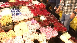 情人節玫瑰花翻倍飆漲！1束衝破千元