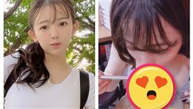 女星天木純（圖／翻攝自jun.amaki 抖音與推特）遮