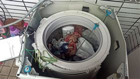洗衣機炸開（圖／翻攝自爆料公社二館）