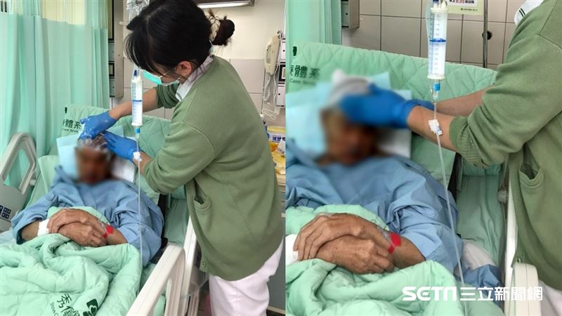 病嬤躺床無法清潔　護理長暖出手幫洗