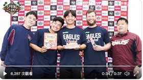 樂天隊友幫王彥程過生日。（圖／翻攝自樂天推特）
