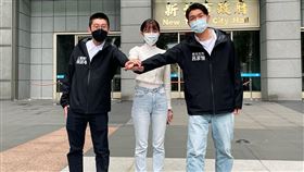 吳訓孝、戴湘儀、呂家愷15日正式宣布投入2022新北市議員選舉。（圖／呂家愷競選辦公室提供）