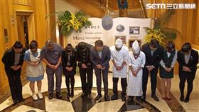 西華飯店熄燈。（圖／記者陳韋帆攝影）