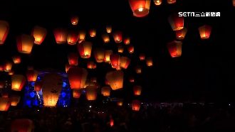 平溪逾千盞天燈升空　滿載祈福慶元宵