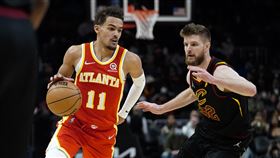 ▲楊恩（Trae Young）單場攻下41分。（圖／美聯社／達志影像）
