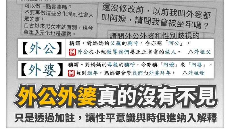 「外公外婆沒有不見！」她揭重要含意