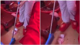 新婚被婆婆叫起床掃地！她見「滿地鈔票」嗨了：掃到都我的（圖／翻攝自星視頻）