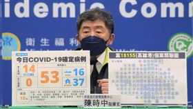 ▲20220216 CDC記者會 周志浩 陳時中（圖／指揮中心提供）