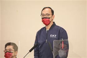 國民黨主席朱立倫出席中常會發表談話。（圖／國民黨提供）