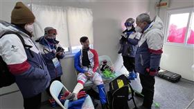 ▲北京冬奧滑雪何秉睿出賽重摔，所幸傷勢無礙。（圖／體育署提供）