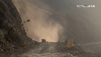 仁愛鄉降下石頭雨　產業道路緊急封閉