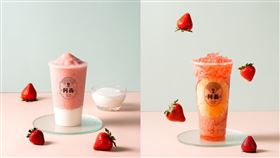 草莓季大爆發！台中漸層式冰沙瘋搶購（圖／翻攝畫面）