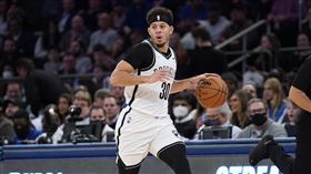 ▲柯瑞弟（Seth Curry）投進6顆三分球攻下20分。（圖／美聯社／達志影像）