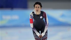 競速滑冰選手黃郁婷。（圖／美聯社／達志影像）