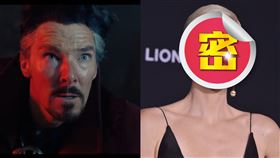 奇異博士、莎莉賽隆。(圖/美聯社/達志影像、翻攝自漫威YT)