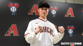 台灣左投林昱珉加盟響尾蛇。（圖／記者王怡翔攝影）