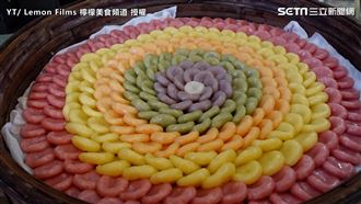 此生必吃絕美彩虹年糕　超整齊攤開