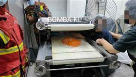 工安意外.麵團機,右手,截肢(翻攝自 中國報)